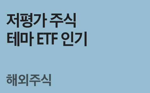 [임은혜의 국내ETF 이야기] 저평가 주식 테마 ETF 인기